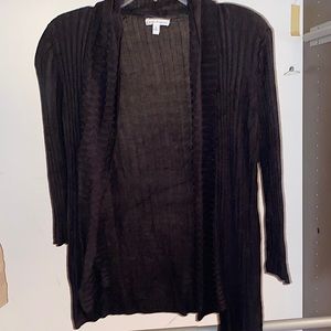 3/4 sleeve summer sweater Croft & Barrow Women’s Black ribbed top. Size M